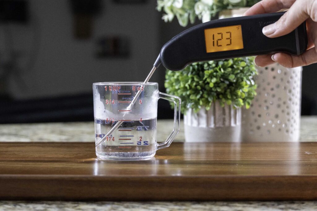 Use Warm water when activating active dry yeast