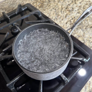 Boiling water