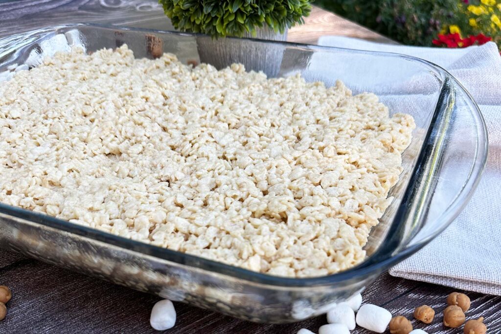 caramelized rice krispie treats