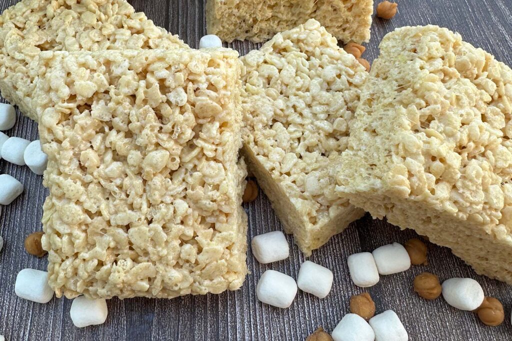 rice krispies squares caramel